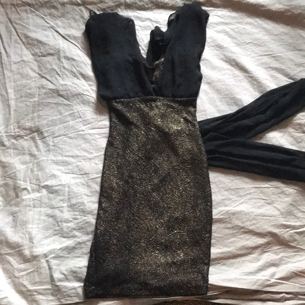 A glittery party dress